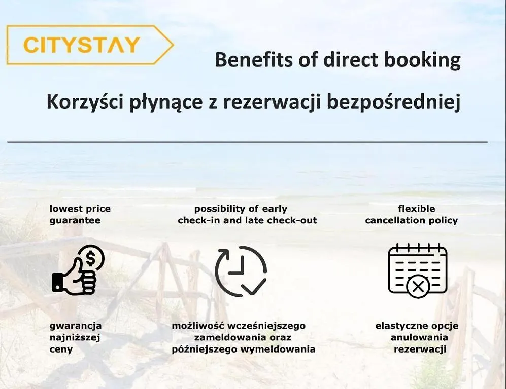 Kwatera prywatna Citystay Apartament Modern 5 Min Plaza! Sopot Polska